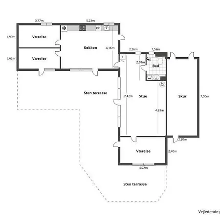 Daire Cozy Summer House 50 Meter From The Beach, 89 M²
